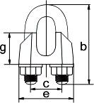 Зажим канатный DIN 1142 10,0 мм