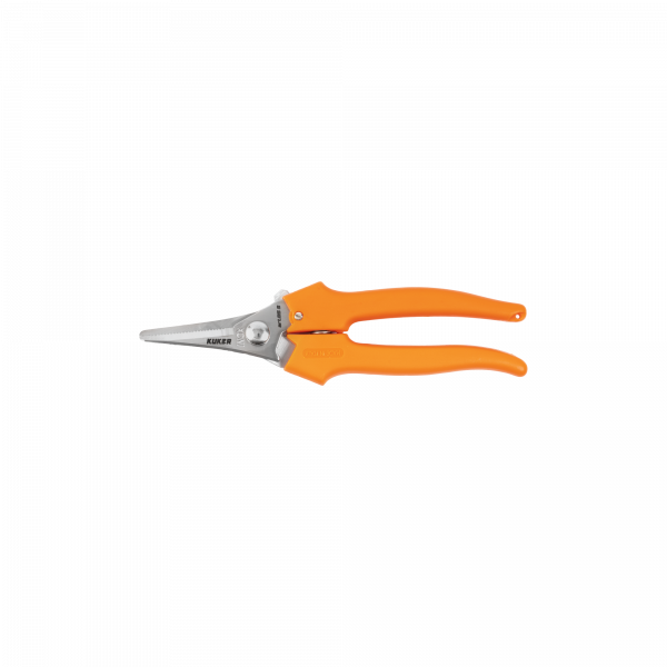 Ножницы для сбора винограда 19 см из нержавеющей стали с узким лезвием KUKER art.85S